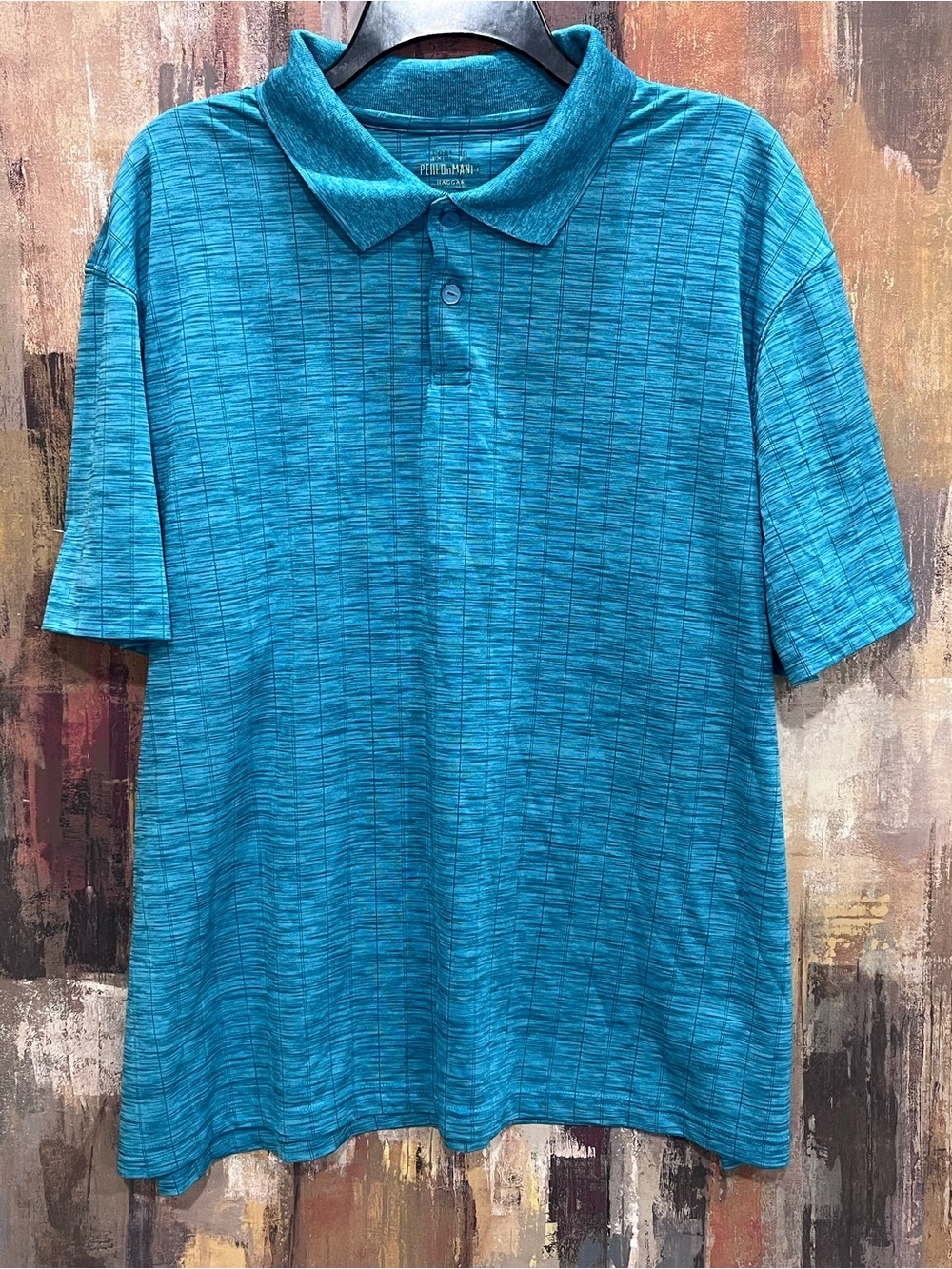 HAGGAR CLOTHING COOL 18 PERFORMANCE GOLF POLO | MEN'S XXL/EEG